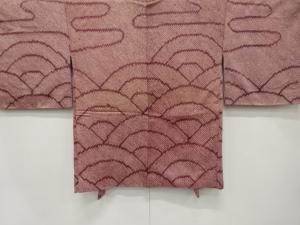 アンティーク　本総絞り　青海波にヱ霞模様絵羽織